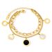 Titanium Steel Bracelet For Women, Black White, Double Layered Roman Numerals, Light Luxury, Simple And Versatile. Hand_ipsvogv.com
