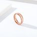 Hand hammered irregular pattern titanium steel ring, neutral and cold style, niche hand jewelry for men and women_ipsvogv.com