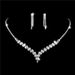 Women’s Jewelry Set Fashion Wedding Dress Accessories Evening Jewelry Exquisite Bridal Diamond Jewelry Necklace Earrings Set Fashionable And Versatile_ipsvogv.com