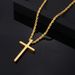Hip-Hop Cross 304 Stainless Steel Plating Gold Plated Silver Plated Men's Pendant Necklace_ipsvogv.com