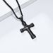 Simple knot stainless steel cross necklace does not fade titanium steel pendant Cross pendant_ipsvogv.com