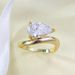 Women's Jewelry Water Drop Diamond Ring Fashion Basic 7*11 Single Diamond Ring S925 Silver Diamond Ring_ipsvogv.com