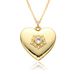 New Love Diamond Necklace For Women Simple Niche Design Heart Shaped Clavicle Chain Copper Plated Real Gold_ipsvogv.com