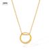Women's Jewelry Necklace Female Stainless Steel Simple Niche Design Diamond Geometric Circle Titanium Steel Clavicle Chain_ipsvogv.com