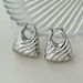 Unisex Real Gold Electroplated Titanium Steel Vinatage Hollow Fashion Shoulder Bag Trapezoidal Earrings_ipsvogv.com