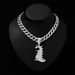 New Hip Hop Alloy Dinosaur Personalized Men's Tyrannosaurus Rex Pendant Cuban Chain Jewelry_ipsvogv.com