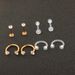 hot explosions 8-piece set of stainless steel diamond earrings nose nail lip puncture jewelry_ipsvogv.com