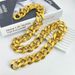 Fashionable Gold Necklace, Thickened And Bolded, Performing In Nightclubs, Dancing, Disco, Wealthy, Exaggerated, Hip-hop_ipsvogv.com