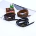 Punk's New Five Circle Embossed Cowhide Bracelet Retro And Simple Multi Circle Men's Leather Bracelet Accessories_ipsvogv.com