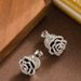Recommended Exquisite Small Fragrant Wind Drip Oil Three-dimensional Camellia Ear Clip, Niche High-end Feeling, Light_ipsvogv.com