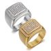 New Hip-Hop Fashion Personality Dominant Titanium Steel Electroplated Diamond-Encrusted Square Ring_ipsvogv.com