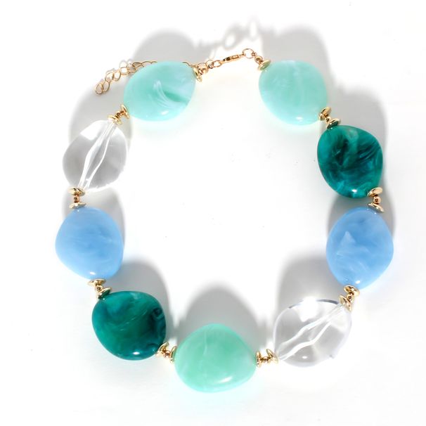 Fashionable exaggerated acrylic necklace, women's design sense, temperament, and neckchain jewelry NK23810_ipsvogv.com
