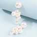 E8291 Dongdaemun New Sweet and Elegant Long Korean Edition Fashion Pearl Grape String Earrings_ipsvogv.com