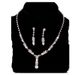 New Bride Jewelry Two-Piece Set Necklace Earrings Wedding Dress Accessories_ipsvogv.com