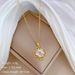 Lucky 【 】 Grass Light Luxury Charm Gorgeous Full Diamond Necklace Women's Versatile Clavicle Titanium Steel Chain 【 】_ipsvogv.com