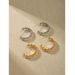 Minimalist Exaggerated Fashionable C-shaped High-end Brass Half-circle Hoop Hollow Five-pointed Star Earrings For Women_ipsvogv.com