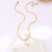 Korean version personalized three-dimensional love necklace for women's light luxury golden snake bone chain, titanium_ipsvogv.com