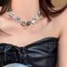 Star Heavy Industries Exaggerated Necklace, Sweet And Cool Girl, Y2K Punk, Unique Design, Choker Collar Chain_ipsvogv.com