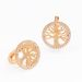 Women's Jewelry Copper Classic Tree Of Life Circle Inlaid Zirconium Earrings_ipsvogv.com