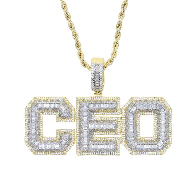 Instagram New Letter Pendant CEO Full Diamond Hip Hop Men's Edition_ipsvogv.com