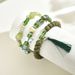 Ins Sweet Fresh Women's Beaded Bracelet Three Piece Set with Personalized Bow Design, High End, Small and Unique_ipsvogv.com