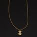 Copper Plated Real Gold Zircon Bear Men's Necklace Punk Light Luxury Titanium Steel Chain Fun Niche Design Accessories_ipsvogv.com