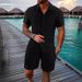Men's Clothing Polo Casual Loose Short-sleeved Shorts Sports Suit_ipsvogv.com
