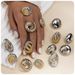 personality two color round geometric stainless steel earrings high end non fading earrings for women_ipsvogv.com