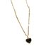 Body 【 Full Titanium Steel 】 Extremely Simple Style Double-Sided Love Furnace Genuine Gold Necklace For Women's Ins Mesh 【 】_ipsvogv.com