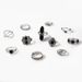 New Black Carved Hollow Cross Drip 11 Piece Set Ring_ipsvogv.com