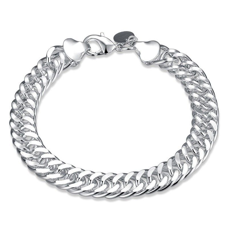Jewelry 10MM Full Body For Men's Accessories, Silver Plated Necklace_ipsvogv.com