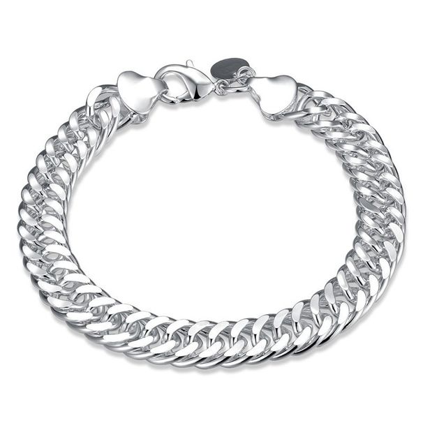 Jewelry 10MM Full Body For Men's Accessories, Silver Plated Necklace_ipsvogv.com
