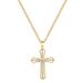 【 】 Thread Hollow Cross Fashionable Light Luxury Temperament Gorgeous Full Diamond Necklace Women's Versatile Clavicle_ipsvogv.com