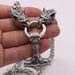 Straight Viking Titanium Necklace BSK Chain Popular Jewelry Stainless Steel Thor Hammer Pendant_ipsvogv.com