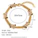 Unique Hip-Hop Niche Hand Jewelry Stainless Steel Gold-Plated Spring Knot Splicing Micro-Inlaid Bracelet For Men_ipsvogv.com