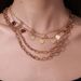Multi Layer Necklace Female Flower Love Pendant NK Chain Necklace Niche Design Advanced Clavicle Chain_ipsvogv.com