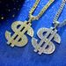 Hot Selling Hip-Hop Full Diamond Fashion Number Dollar English Alloy Rhinestone Pendant Special_ipsvogv.com