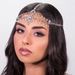 Bohemian Rhinestone Hair Chain, Double-layer Water Drop Pendant Forehead Chain For Women, European And American Wedding Accessories Headband06_ipsvogv.com