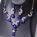 Super Sparkling Water Droplet Necklace Earring European Style Light Luxury Fashion Niche Collarbone Two-piece Set Dress_ipsvogv.com