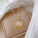 Steel 【 Titanium 】 Tassel Auspicious Lock Light Luxury Temperament Gorgeous Full Diamond Necklace Women's Versatile 【 】_ipsvogv.com