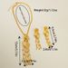 Hollow Flower Design Necklace Earrings Jewelry Ethiopian Tassel Set_ipsvogv.com