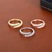 Cao Shi's Minimalist Zircon Women With Adjustable Opening, Fashionable Ring For Daily Wear, Popular Style_ipsvogv.com