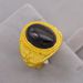 Vietnamese Sand Gold Plated Trendy Men's Live Ring 999 Color Long Lasting Jewelry_ipsvogv.com