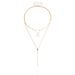 Fashion Metal Chain Disc Fringed Necklace, Hip Hop Multi-layered Star Necklace Woman_ipsvogv.com