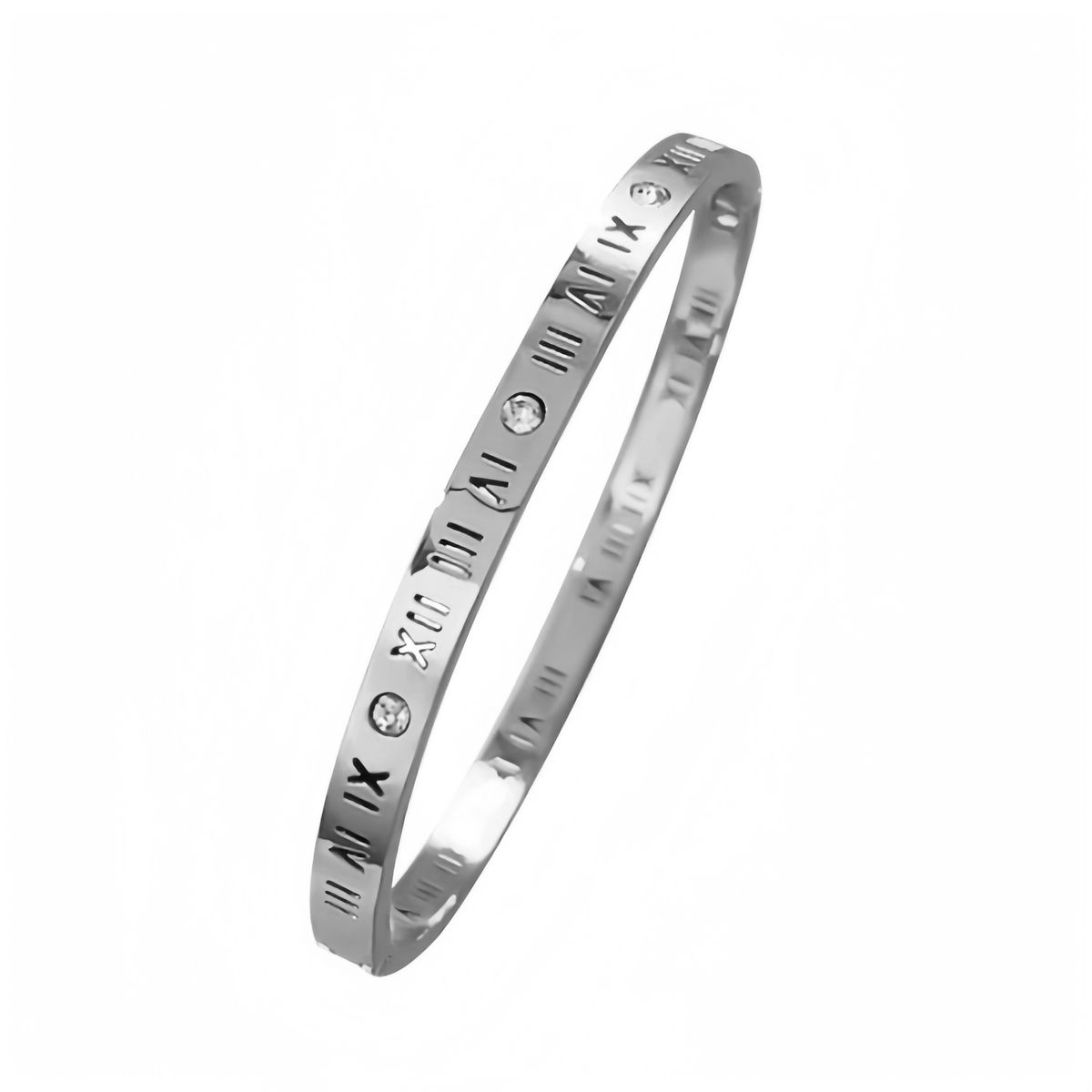 Titanium Steel Bracelet Women's Roman Numerals Simple Fashion Personalized Trendy South Korea Bracelet Men's and Women's Couple Bracelet Trendy_ipsvogv.com