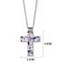 Heat Transfer Printing Cross Necklace, Men's Trendy Personality Hip-hop Couple Long Pendant Accessory_ipsvogv.com