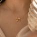 Light Luxury Sun And Moon Necklace Copper Inlaid Zircon Eternal Necklace Elegant O Shaped Chain Ladies Gift_ipsvogv.com