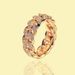 Jewelry Hip Hop Zirconia Chain Cuban 8mm Electroplated Gold Men's Ring_ipsvogv.com