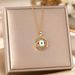 Devil's Female Personality Color Diamond Blue Eye Pendant Titanium Steel Bone Chain Türkiye Necklace Jewelry_ipsvogv.com