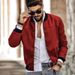 Man's clothing Suede stand collar men's button-up cardigan jacket casual trendy coat for men_ipsvogv.com